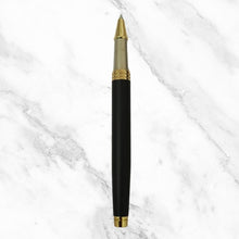 Matt Black Ball Pen – Gold Clip | Openable | Smooth Blue Ink