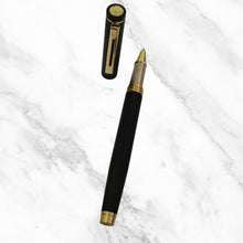 Matt Black Ball Pen – Gold Clip | Openable | Smooth Blue Ink