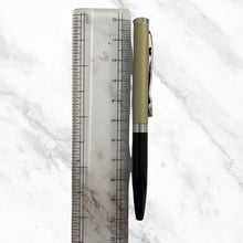 Matt Black & Gray Mini Ball Pen – Silver Clip | Twist Mechanism