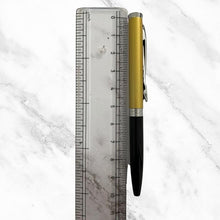 Matt Black & Yellow Dual Color Mini Ball Pen – Silver Clip | Twist Mechanism | Smooth Blue Ink | Stylish Compact Writing Tool