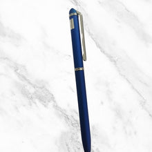 Matt Blue Twist Ball Pen – Silver Clip | Smooth Blue Ink