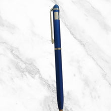 Matt Blue Twist Ball Pen – Silver Clip | Smooth Blue Ink