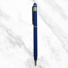 Matt Blue Twist Ball Pen – Silver Clip | Smooth Blue Ink | BallPenBazaar