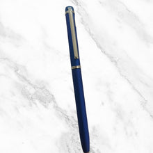 Matt Blue Twist Ball Pen – Silver Clip | Smooth Blue Ink | BallPenBazaar