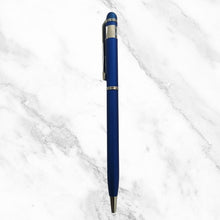 Matt Blue Twist Ball Pen – Silver Clip | Smooth Blue Ink | BallPenBazaar