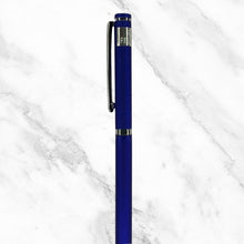 Matt Blue Twist Ball Pen – Silver Clip | Blue Ink | BallPenBazaar