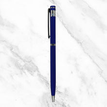 Matt Blue Twist Ball Pen – Silver Clip | Blue Ink | BallPenBazaar