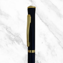 Matt Blue Mini Ball Pen with Gold Clip – Twist Mechanism...