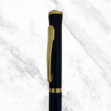 Matt Blue Mini Ball Pen with Gold Clip | Twist Mechanism | Luxury Blue Ink Pocket Pen