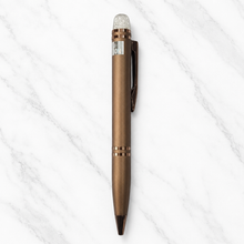 Matt Coffee Ball Pen – Diamond Top Twist | Smooth Blue Ink