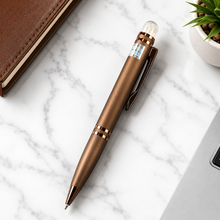 Matt Coffee Ball Pen – Diamond Top Twist | Smooth Blue Ink