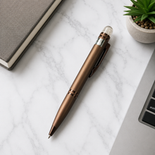 Matt Coffee Ball Pen – Diamond Top Twist | Smooth Blue Ink