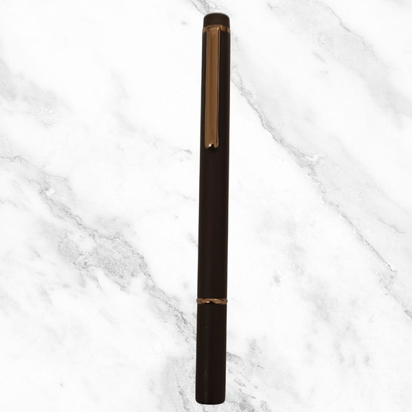 Matt Coffee Ball Pen – Blue Ink | Executive Open Cap Pen | BallPenBazaar