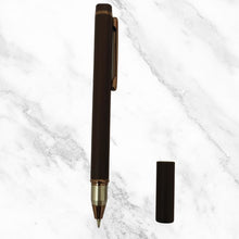 Matt Coffee Ball Pen – Blue Ink | Executive Open Cap Pen | BallPenBazaar
