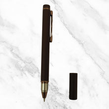 Matt Coffee Ball Pen – Blue Ink | Executive Open Cap Pen | BallPenBazaar