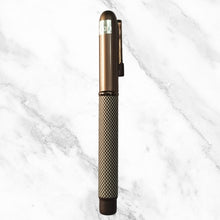 Matt Coffee Designer Ball Pen – White Design | Magnetic Cap | Blue Ink