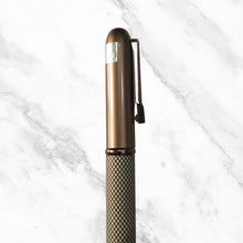 Matt Coffee Designer Ball Pen – White Design | Magnetic Cap | Blue Ink