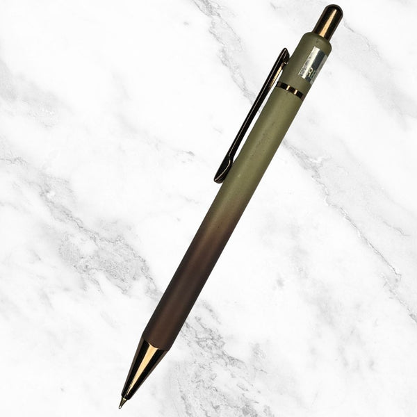 Matt Cream and Brown Ball Pen – Blue Ink | BallPenBazaar