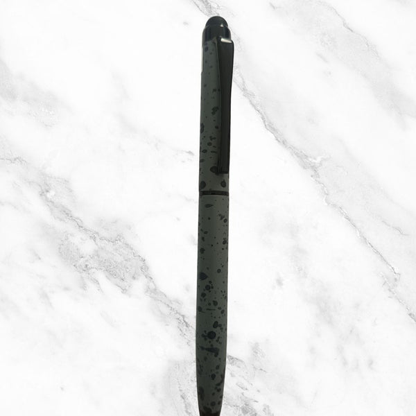 Designer Gray Mobile Touch Ball Pen – Blue Ink | Matte Twist Pen