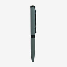 Matt Gray Body Ball Pen with Black Clip & White Diamond Top | Mini-VT Refill | Smooth Blue Ink | Twist Mechanism | Premium Gift Pen for Men & Women