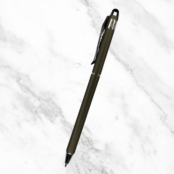 Matt Gunmetal Twist Ball Pen – Mobile Touch & Blue Ink | BallPenBazaar
