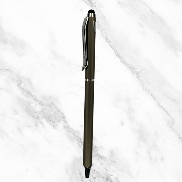 Matt Gunmetal Twist Ball Pen – Mobile Touch & Blue Ink | BallPenBazaar
