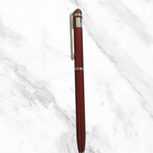 Matt Maroon Ball Pen – Blue Ink | Silver Clip | Twist Mechanism | BallPenBazaar