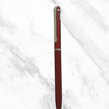 Matt Maroon Ball Pen – Blue Ink | Silver Clip | Twist Mechanism | BallPenBazaar