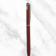 Matt Maroon Ball Pen – Blue Ink | Silver Clip | Twist Mechanism | BallPenBazaar