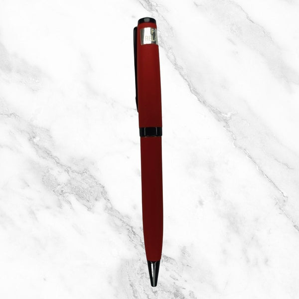 Matt Red Ball Pen – Blue Ink | Twist Mechanism | BallPenBazaar