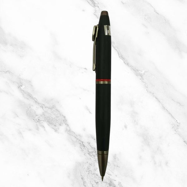 Matte Black Advocate Symbol Ball Pen – Twist Mechanism | Smooth Writing with Glycer 0.6mm Blue Ink