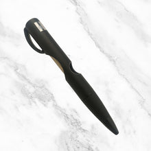 Matte Black Ball Pen with Glossy Black Clip | Slider Click | Smooth Blue Ink