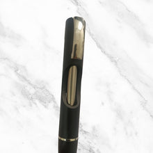 Matte Black Ball Pen – Glossy Gold Clip | Click Mechanism | Smooth Blue Ink | Sleek & Elegant Design | No Customization