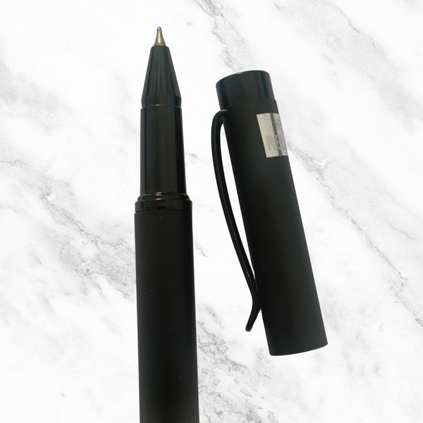 Matte Black Openable Ball Pen – Blue Ink | BallPenBazaar