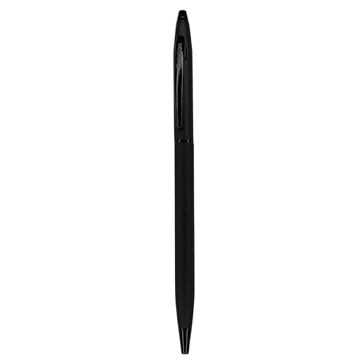 Matte Black Ball Pen – Twist Mechanism | Smooth Blue Ink 