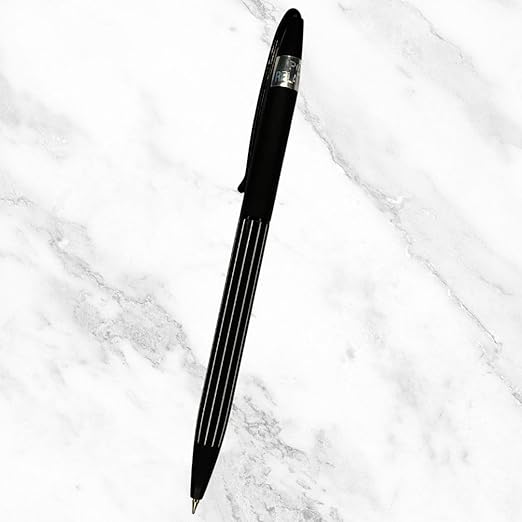 Matte Black Ball Pen – Twist Mechanism | Cross-Type Refill | Blue Ink