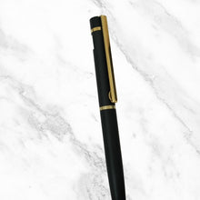 Matte Black Ball Pen with Gold Clip – Twist Mechanism | Premium Blue Ink Pen