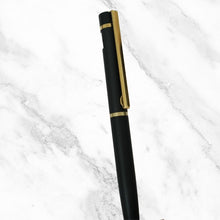 Matte Black Ball Pen with Gold Clip – Twist Mechanism | Premium Blue Ink Pen