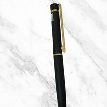 Matte Black Ball Pen with Gold Clip – Twist Mechanism | Premium Blue Ink Pen