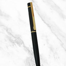 Matte Black Ball Pen with Gold Clip – Twist Mechanism | Premium Blue Ink Pen