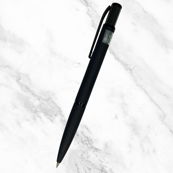 Matte Black Gunmetal Click Ball Pen – Blue Ink | BallPenBazaar