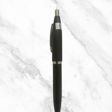 Matte Black Ball Pen with Silver Clip | Click Mechanism