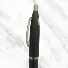 Matte Black Ball Pen with Silver Clip | Click Mechanism
