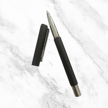 Matte Black Ball Pen – Silver Clip | Openable Cap | Blue Ink | BallPenBazaar