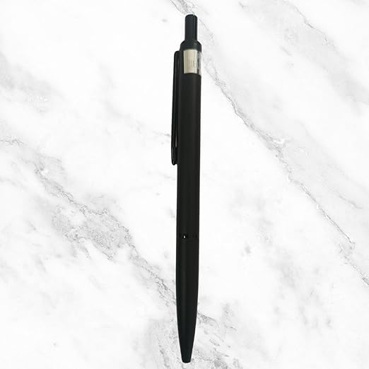 Matte Black Click Ball Pen – Blue Ink | Sleek Office Pen