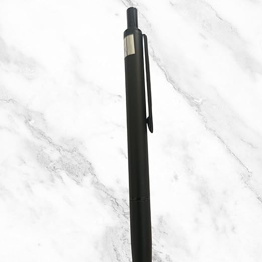Matte Black Click Ball Pen – Blue Ink | Sleek Office Pen | BallPenBazaar