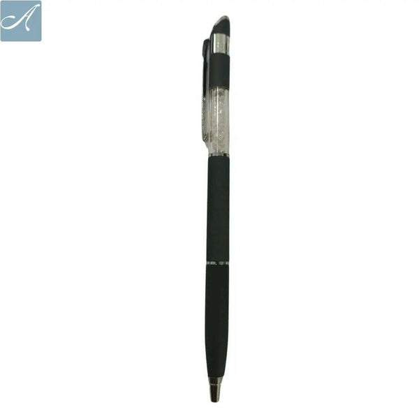 Matte Black Diamond Pen – Smooth Blue Ink | BallPenBazaar