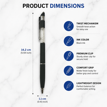 Matte Black Diamond Pen – Professional Design