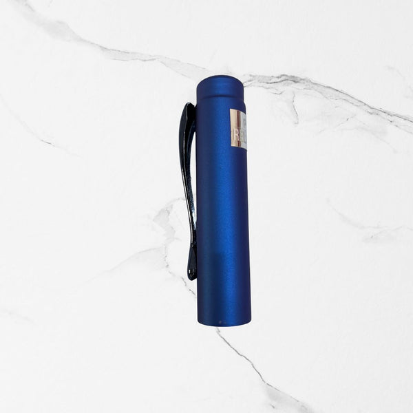 Matte Blue Body Ball Pen with Glossy Blue Clip | Openable Mechanism | Premium Metal Pen with Smooth Blue Ink