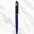 Matte Blue Body with Gold Clip Ball Pen – Twist Mechanism | Smooth Blue Ink